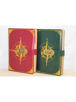 Zenvia Özel Tasarım Şifreli Deri Defter ZNV-254110