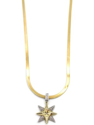 Royaleks Kuzey Yıldızı Italyan Zincir Kolye - Altın