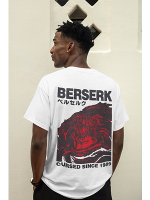 Sevbano Guts Berserk Sırt Baskılı Unisex Oversize Anime Tişört