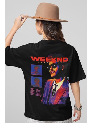 Sevbano The Weeknd After Hours Sırt Baskılı Unisex Oversize Rapper Şarkıcı Tişört