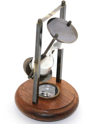 Pirinç Pusulalı Kum Saati Model 4 TOYIGOO-6478