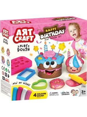 Sinerjim Art Craft Doğum Günü Oyun Hamuru Seti 10 Parça