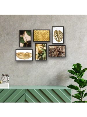 TeknoKapsül 6 Parça Çerçeve Görünümlü Mdf Tablo Seti 148 x 206