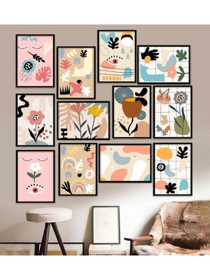 TeknoKapsül 12 Parça Çerçeve Görünümlü Mdf Tablo Seti 15 x 20