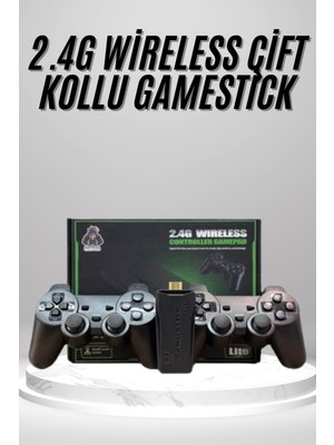 2.4g Uyumlu Kablosuz Çift Kol Atari Retro 20000 Oyun Game Stick Kozmix