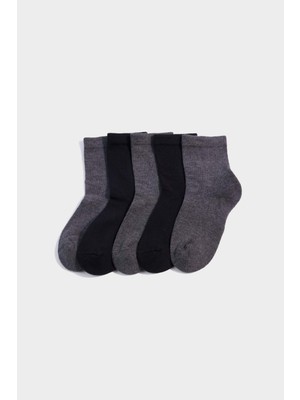 DeFacto Erkek Çocuk Dikişsiz 5'li Modal Havlu Çorap G8074A8NS