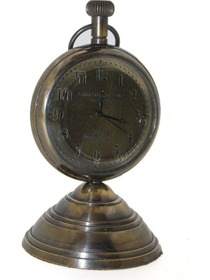 DecoTech Masa Üstü Pirinç Saat Model 3 (55476)