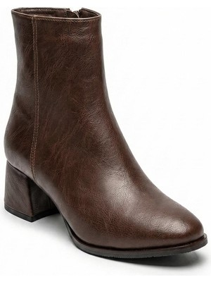 Ustalar Ayakkabı Kahverengi Kadın Topuklu Bot 203.07.110