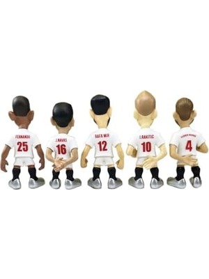 - 5'li Paket - 7 cm Pvc Figürler - V2 (Ramos, Rakitic, Mir, Navas, Fernando)