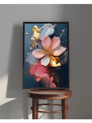 Rosa Art Tablo | Ahşap Çerçeveli Tablo | Çerçeveli Poster | Çiçek Temalı Tablo