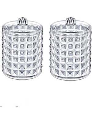 2'li Silindir Pamuk Organizer - Serisi - Şık ve Pratik Pamuk Saklama Çözümü