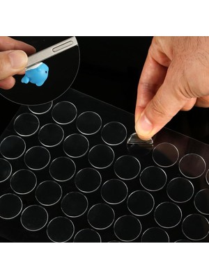 DecoTech Çift Taraflı Yuvarlak Montaj Macunu 420 Adet (55476)