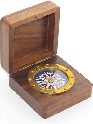 DecoTech Kutulu Pirinç Pusula Model 2 (55476)
