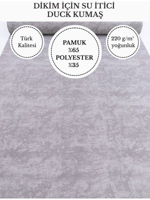 Fabricstown Mermer Efektli Su Itici Duck Kumaş | 220 G/m² | %65 Pamuk %35 Polyester | 180 cm En