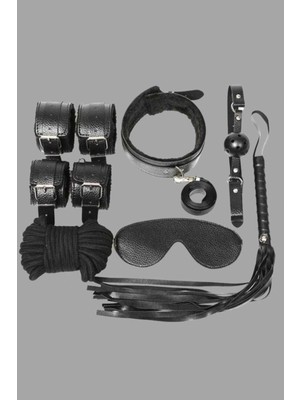 Dodes Dodes Kol Bacak Ip Maske Kelepce Ağız Topu Kople Deri Set