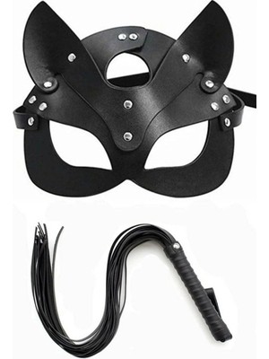 Dodes Dodes Kırbaç Maske Deri Ikili Takım