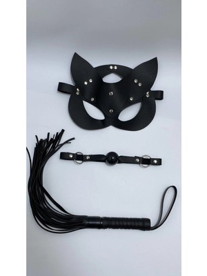 Dodes Dodes Siyah Maske Ağız Topu,3'lü Set