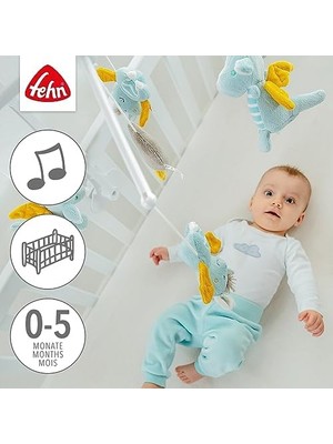 Müzik Mobil Küçük - Sevimli Hayvanlarla Bebek Uyku Yardımı - Bebek Mobil Müzik Kutusu Melodi - 0-5 Ay Arası Bebekler Için Bebek Yatağı Oyuncak