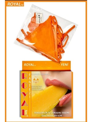 Dodes Dodes Fantezi Tüketilebilen Yenilebilir Mango Aromalı Iç Çamaşırı Takımı