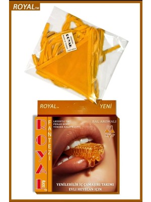 Dodes Dodes Fantezi Tüketilebilen Yenilebilir Bal Aromalı Iç Çamaşırı Takımı