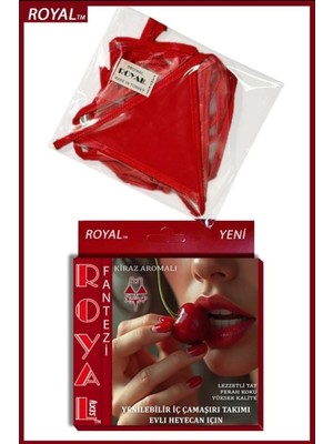 Dodes Dodes Fantezi Tüketilebilen Yenilebilir Kiraz Aromalı Iç Çamaşırı Takımı