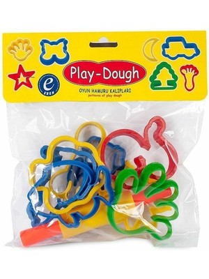 Sinerjim ERN-015 Poşetli Oyun Hamuru Kalıplar Büyük Şekiller