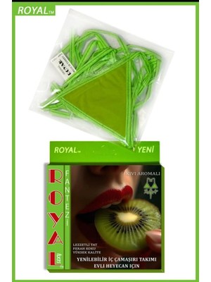 Dodes Dodes Fantezi Tüketilebilen Yenilebilir Kivi Aromalı Iç Çamaşırı Takımı