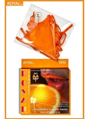 Dodes Dodes Fantezi Tüketilebilen Yenilebilir Portakal Aromalı Iç Çamaşırı Takımı