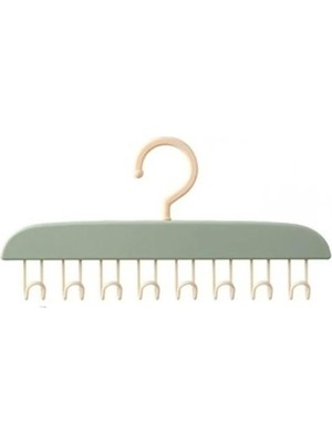 8 Kancalı Kendinden Yapışkanlı Askı – Mutfak ve Banyo Düzenleyici, Duvara Montaj Gerektirmez, Dayanıklı Plastik, Geniş Depolama Alanı (1 Adet)