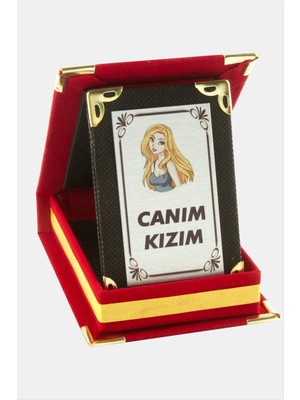Zero Ozlstor Canım Kızım Plaketi-Kırmızı