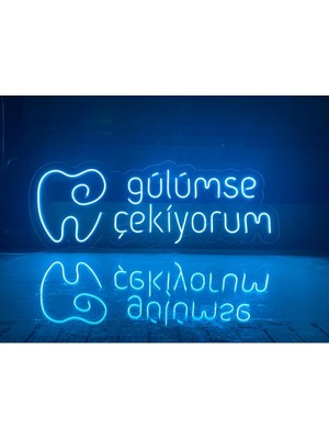 "gülümse Çekiyorum" Neon Tabela, Dentist, Diş Kliniği Sihirli Işık 90X38CM