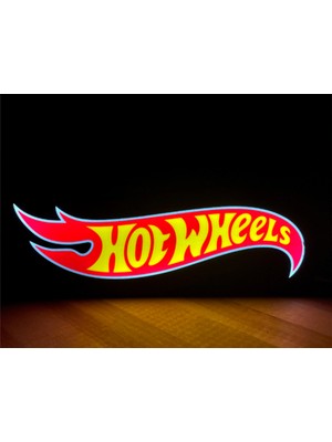 Hotwheels Lightbox Dekoratif LED Lamba Adaptör Dahil 25 x 22 x 3 cm 3D Baskı Pla Plastik