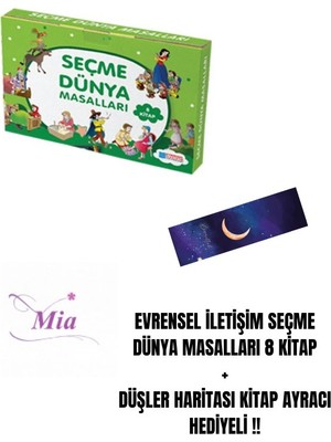 Evrensel İletişim Yayınları Evrensel Iletişim Seçme Dünya Masalları 8 Kitap + Düşler Haritası Kitap Ayracı Hediyeli !!
