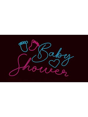 Baby Shower Neon LED Yazı 60 x 40 cm