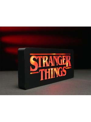 Stranger Things Light Box Dekoratif Aydınlatma 3D Baskı Plastik 24.5 x 10.5 x 2.5 cm Adaptör Dahil