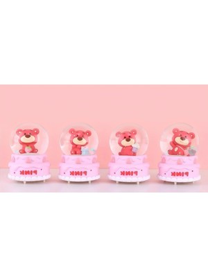 BT Teknik Ayıcıklı Işıklı Kar Küresi 7 cm