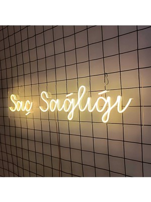 Eczane - Saç Sağlığı - Neon Yazı Tabela 65 cm