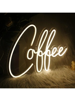 Neon Duvar Yazısı "coffee" Neon Tabela 30X20CM