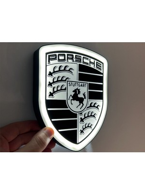 Porsche Lightbox Ledl Lamba 17 x 14 x 2 cm 3D Baskı Pla Plastik Adaptör Dahildir