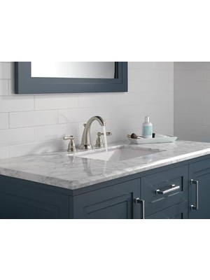 Windemere B3596LF-SS Iki Kulplu Breitgefaechert Banyo Musluk, Paslanmaz Çelik