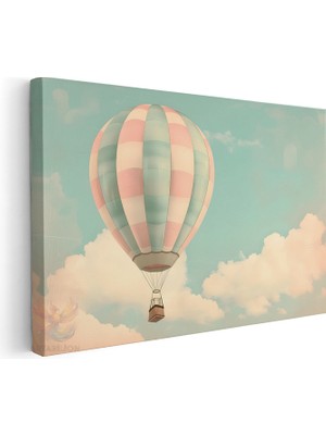 Artarilion Yatay Kanvas Tablo Salon Tablosu Balon Cocuk Odasi Kanvas Duvar Tablosu