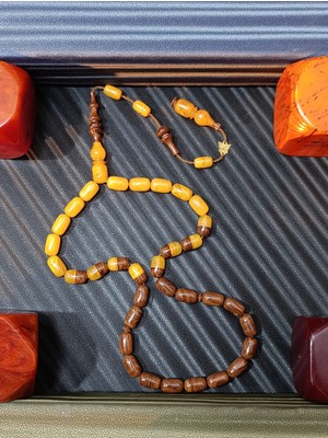 Anemore Collection Sıkma Kehribar Tesbih Sevdiklerinize En Güzel Hediye