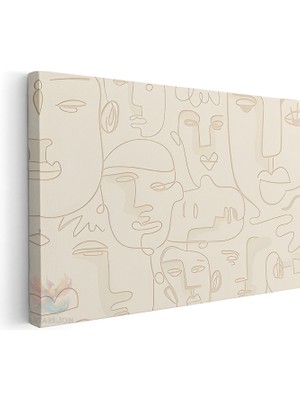 Artarilion Yatay Kanvas Tablo Salon Tablosu Boho 12 Kanvas Duvar Tablosu