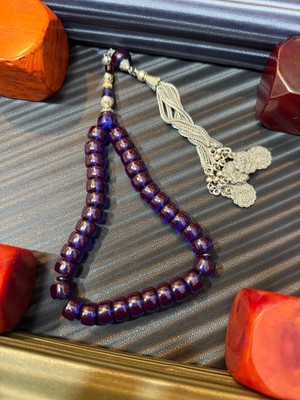 Anemore Collection Ateş Kehribar Tesbih Iri Tekerlek Kesim