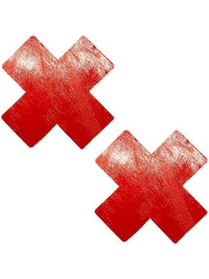 Nemere Angel Kırmızı Yapışkan Bantlı Fantezi Göğüs Ucu Kapatıcı