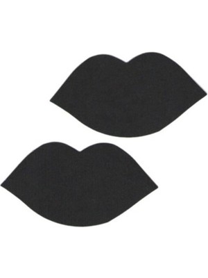 Nemere Angel Siyah Dudak Şeklinde Fantezi Göğüs Ucu Kapatıcı