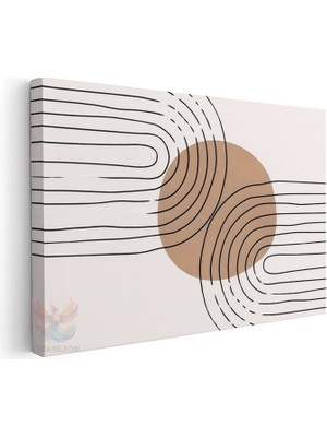 Artarilion Yatay Kanvas Tablo Salon Tablosu Boho 16 Kanvas Duvar Tablosu