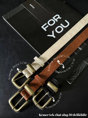 Fiori 3'lü Antik Kaplama Kararmaz Kadın Pantolon Kemeri, Ceket Kemeri, Elbise Kemeri, Gömlek Kemeri