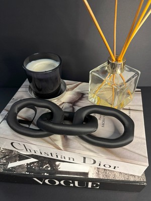 Gragold3 Design Dekoratif Zincir Obje – Şık Masa & Raf Süs Aksesuarı