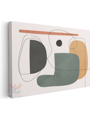 Artarilion Yatay Kanvas Tablo Salon Tablosu Boho 22 Kanvas Duvar Tablosu